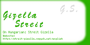 gizella streit business card